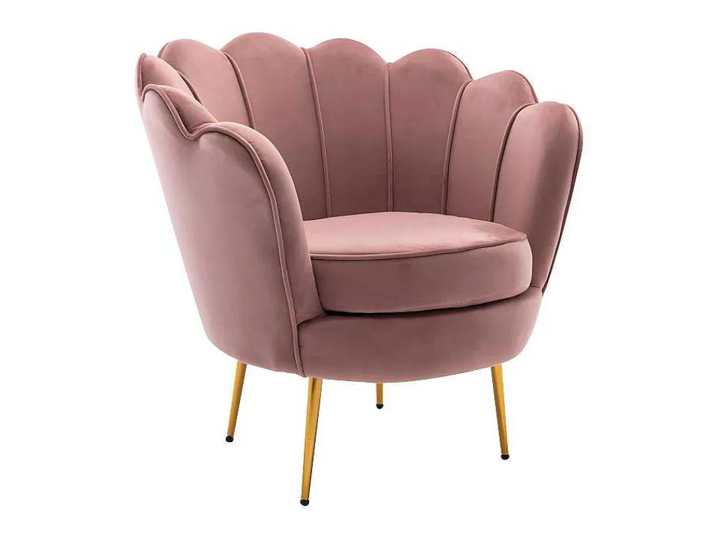 Fauteuil Van Fluweel Dandelion - Roze - Van-PASCAL MORABITO Clearance