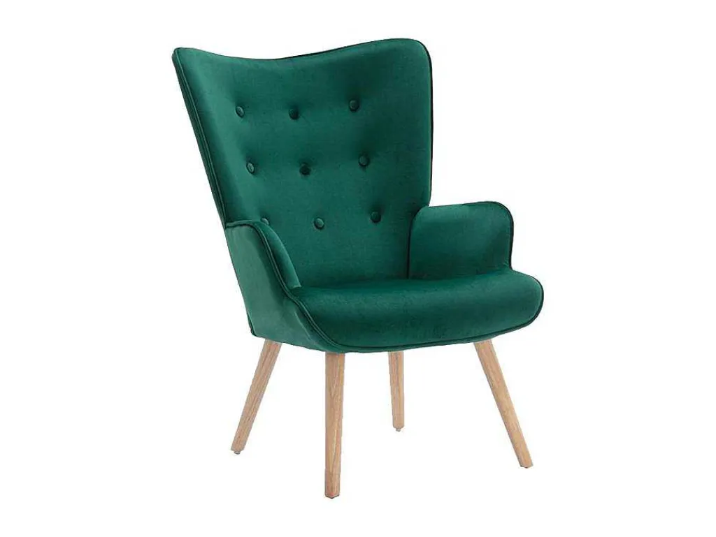 Fauteuil Van Fluweel Vately - Groen-Vente-unique Sale