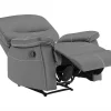 Fauteuil Van Grijze Kunstleer Canby-Vente-unique Discount