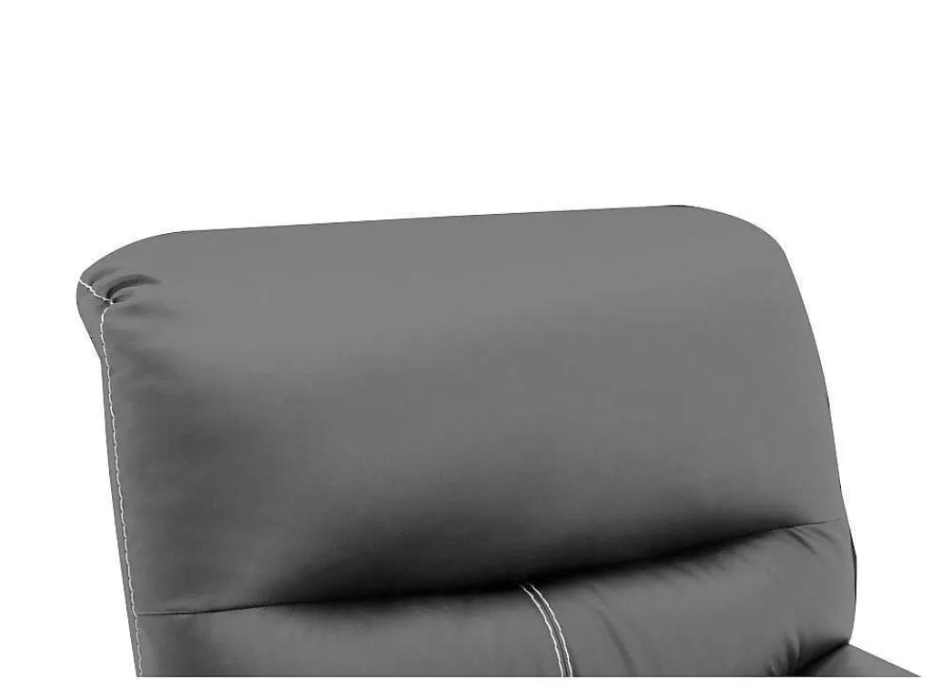 Fauteuil Van Grijze Kunstleer Canby-Vente-unique Discount