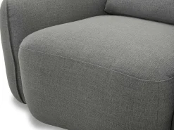 Fauteuil Van Grijze Stof Stefian-Vente-unique Best