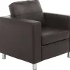 Fauteuil Van Kunstleer Ackley - Bruin-Vente-unique Discount