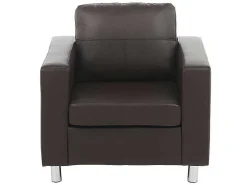 Fauteuil Van Kunstleer Ackley - Bruin-Vente-unique Discount