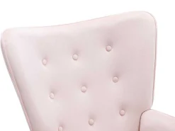 Fauteuil Van Roze Velours Vately-Vente-unique Discount