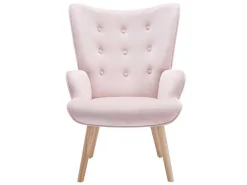 Fauteuil Van Roze Velours Vately-Vente-unique Discount