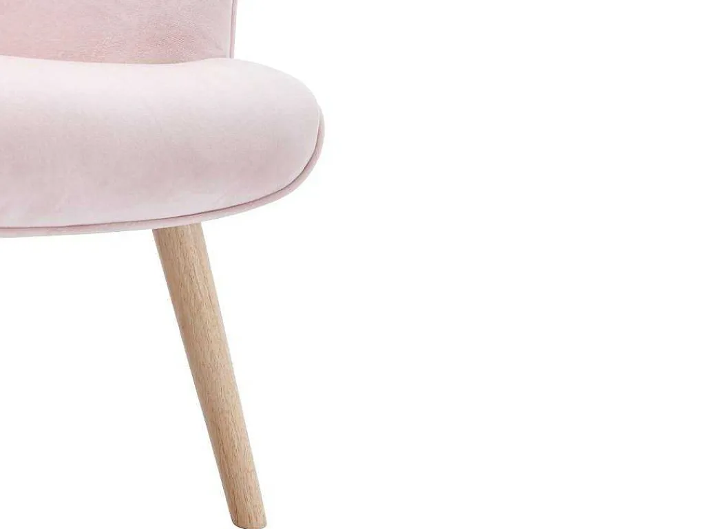 Fauteuil Van Roze Velours Vately-Vente-unique Discount