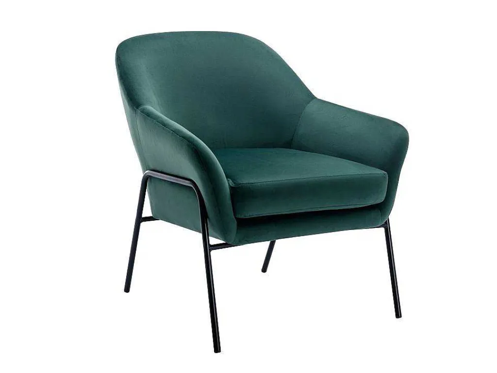 Fauteuil Van Spargroen Velours Cerita-Vente-unique Sale