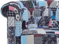 Fauteuil Van Stof Met Patchwork-Motief Chesterfield-Vente-unique Best