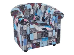 Fauteuil Van Stof Met Patchwork-Motief Chesterfield-Vente-unique Best