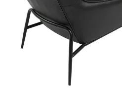 Fauteuil Van Zwart Buffelleder Dinnia-LINEA SOFA Online