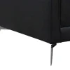 Fauteuil Van Zwart Leer Lecco-Vente-unique Outlet