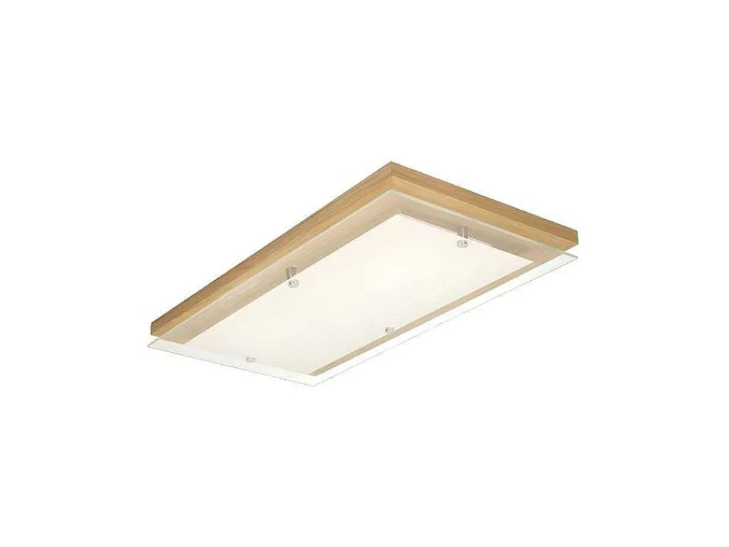 Finn Plafondlamp, Eik, Chroom, Wit, 57X29X6,5 Cm,-EPIKASA Clearance