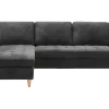 Firenze Bank Met Chaise Longue Donkergrijs.-Vente-unique