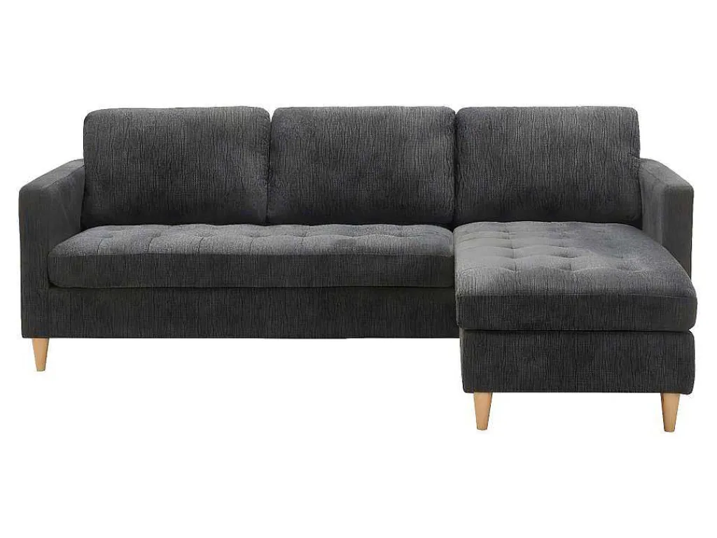 Firenze Bank Met Chaise Longue Donkergrijs.-Vente-unique