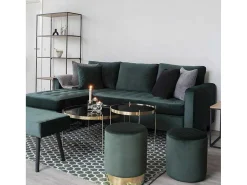 Firenze Chaise Longue Bank Velours, Groen.-House Nordic Clearance