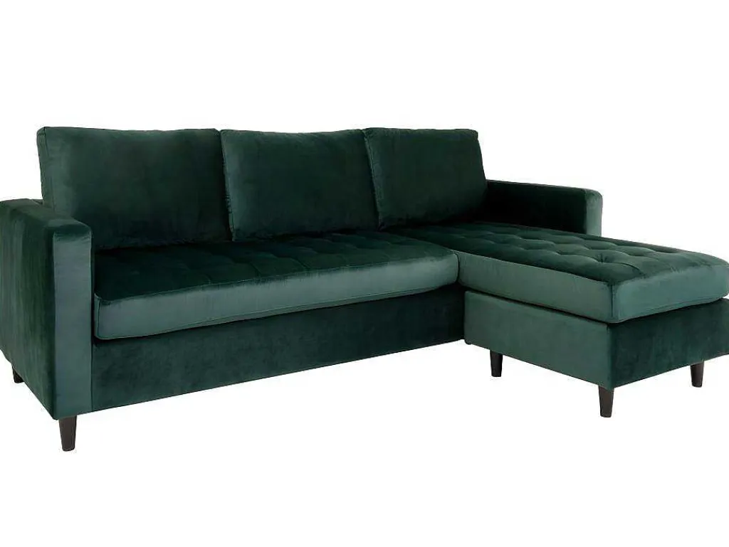 Firenze Chaise Longue Bank Velours, Groen.-House Nordic Clearance
