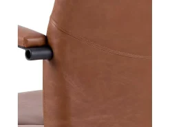 Flaro Kantoorstoel Met Armleuningen Pu Kunstleer Bruin.-Vente-unique Outlet