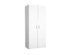 Flavia Kledingkast, Wit, 80X47X180 Cm,-EPIKASA New
