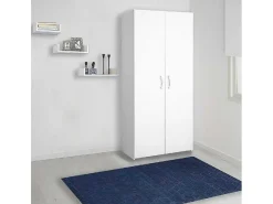Flavia Kledingkast, Wit, 80X47X180 Cm,-EPIKASA New