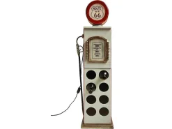 Flessenrek Met Lamp 8 Flessen - H.112 Cm - Wit - Pomp Links - Drive-In-OZAIA Hot