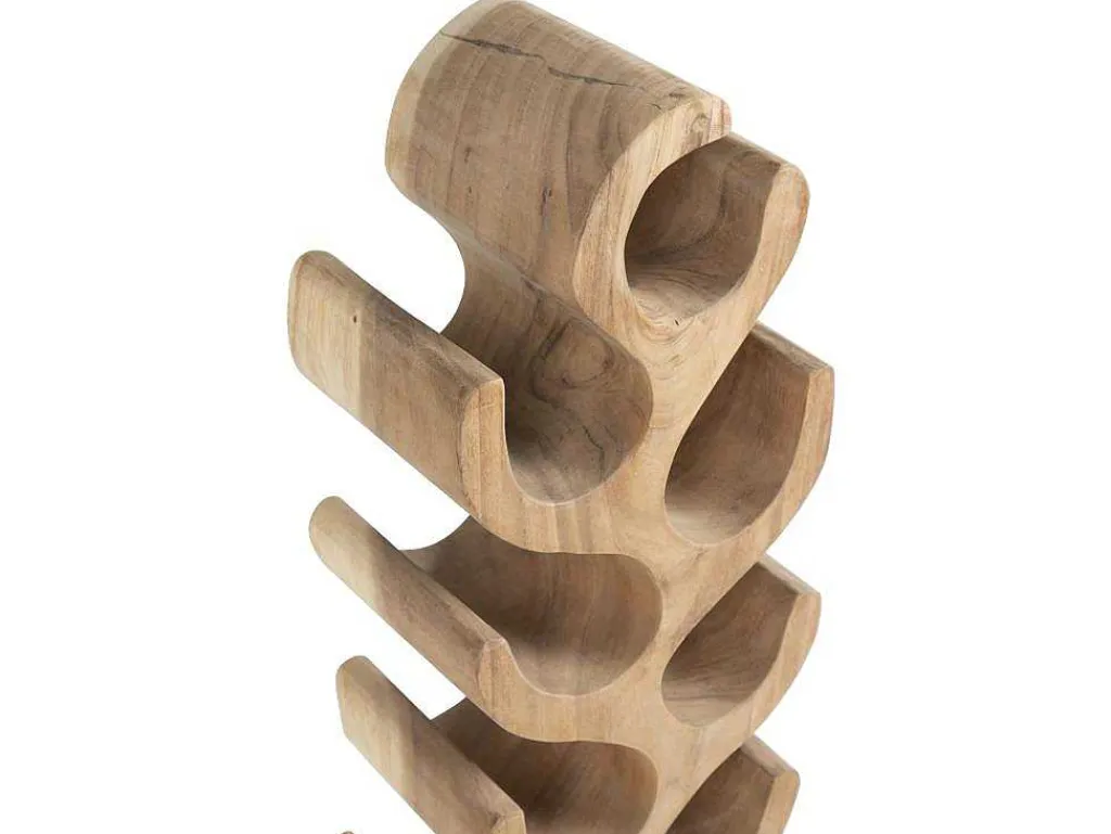 Flessenrek Van Suarhout - 12 Flessen - B28 X D19 X H100 Cm - Naturel - Guimaras-OZAIA Best