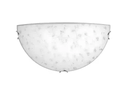 Flora Wandlamp, Chroom, Wit, 30X9X15 Cm,-EPIKASA Outlet