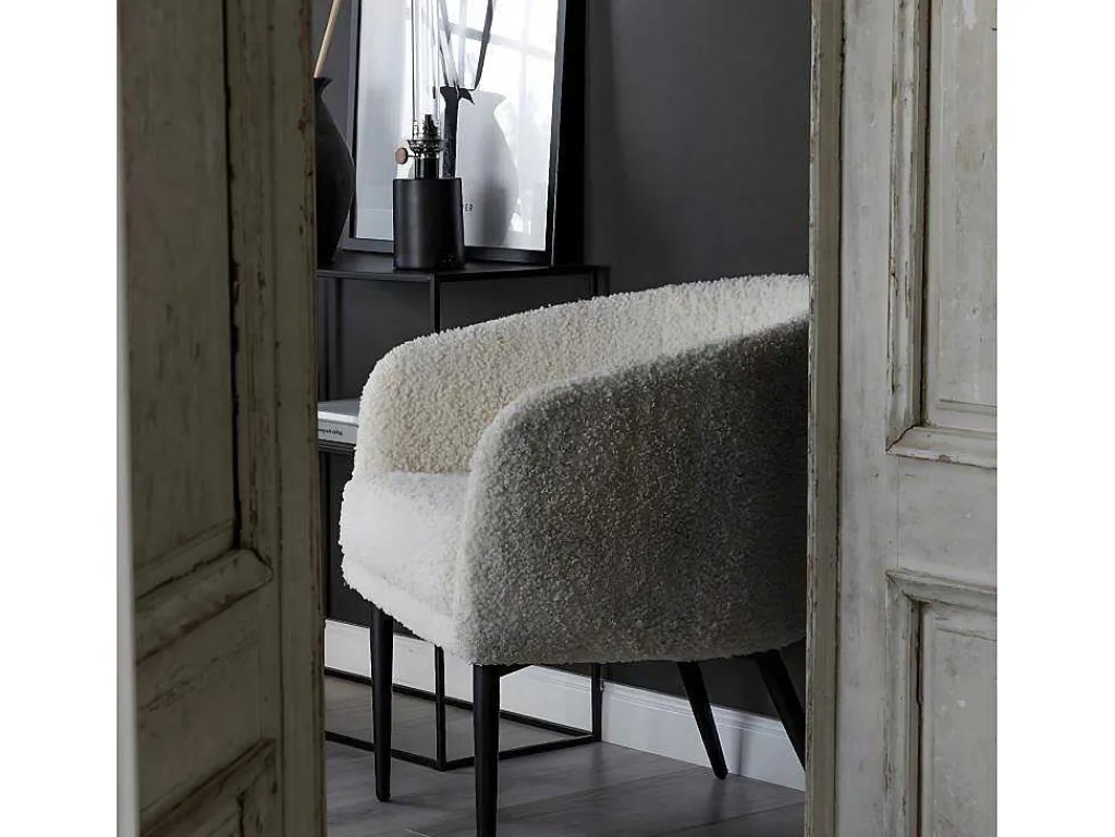 Fluffy Fauteuil Teddy Wit.-Venture Home Online