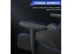 Gaming Stoel Gaming Met Lumbale Kussen En Hoofdsteun En Vaste Armleuning, Pu Leather Burea -Stoel-Vente-unique Online