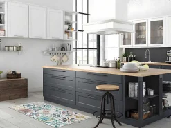 Gangtapijt Santander In Vinyl Met Tegeleffect Santander - 66X160Cm - Multikleuren-OZAIA Online