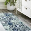 Gangtapijt Van Vinyl Met Cementtegeleffect - 66 X 160 Cm - Blauw - Rica-OZAIA