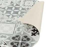 Gangtapijt Van Vinyl Met Vloertegeleffect Mosai - 66 X 160 Cm - Zwart En Wit-OZAIA Best