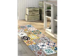 Gangtapijt Van Vinyl Met Vloertegelmotief Rica - 66 X 160 Cm - Meerkleurig-OZAIA Hot