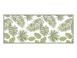 Gangtapijt Van Vinyl Met Tropisch Motief - 66 X 160 Cm - Groen En Wit - Tropicala-OZAIA Hot