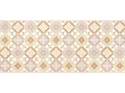 Gangtapijt Van Vinyl Met Cementtegeleffect - 66 X 160 Cm - Oranje En Roze - Eloza-OZAIA Outlet