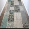Gangtapijt Vintagestijl Turin - 100% Polyester - 80 X 200 Cm - Grijsblauw-OZAIA