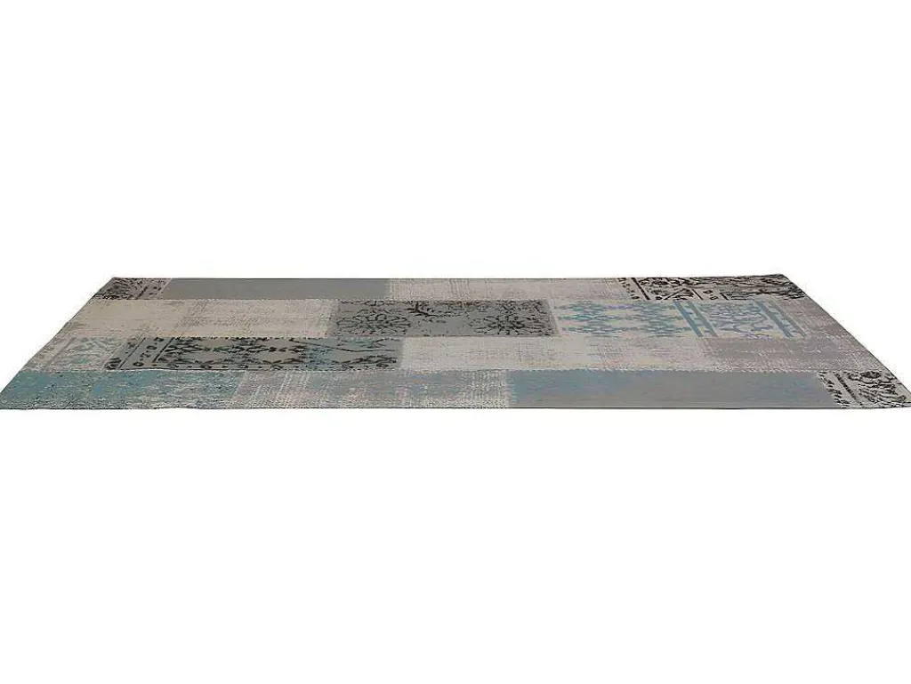 Gangtapijt Vintagestijl Turin - 100% Polyester - 80 X 200 Cm - Grijsblauw-OZAIA