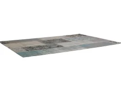Gangtapijt Vintagestijl Turin - 100% Polyester - 80 X 200 Cm - Grijsblauw-OZAIA
