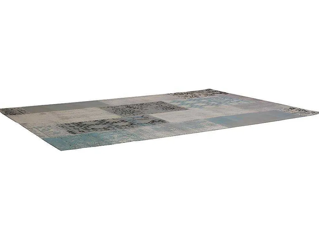 Gangtapijt Vintagestijl Turin - 100% Polyester - 80 X 200 Cm - Grijsblauw-OZAIA