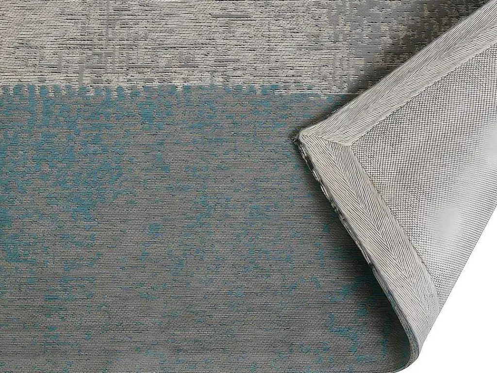Gangtapijt Vintagestijl Turin - 100% Polyester - 80 X 200 Cm - Grijsblauw-OZAIA