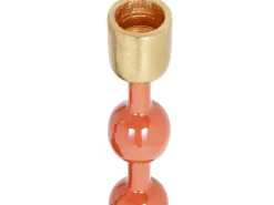 Geemailleerde Aluminium Kandelaar - H.26,5 Cm - Terracotta - Parina-OZAIA Online