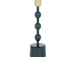 Geemailleerde Aluminium Kandelaar - H.26,5 Cm - Eend Blauw - Parina-OZAIA Online