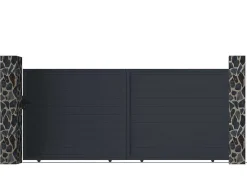 Gemotoriseerde Schuifpoort Van Aluminium Antraciet - L416 X 180 Cm - Nazario-EXPERTLAND Sale
