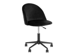 Geneve Kantoorstoel Velour Zwart, Zwart.-House Nordic Online