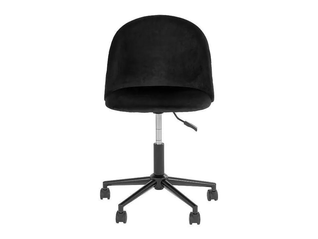 Geneve Kantoorstoel Velour Zwart, Zwart.-House Nordic Online