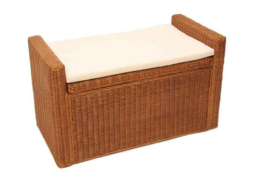 Genua Rotan Opbergkist, Honingkleurig-Vente-unique New