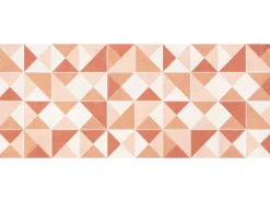 Geometrisch Gangtapijt Van Vinyl - 66 X 160 Cm - Oranje - Myrala-OZAIA Online