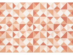Geometrisch Tapijt Van Vinyl - 120 X 180 Cm - Oranje - Myrala-OZAIA Clearance
