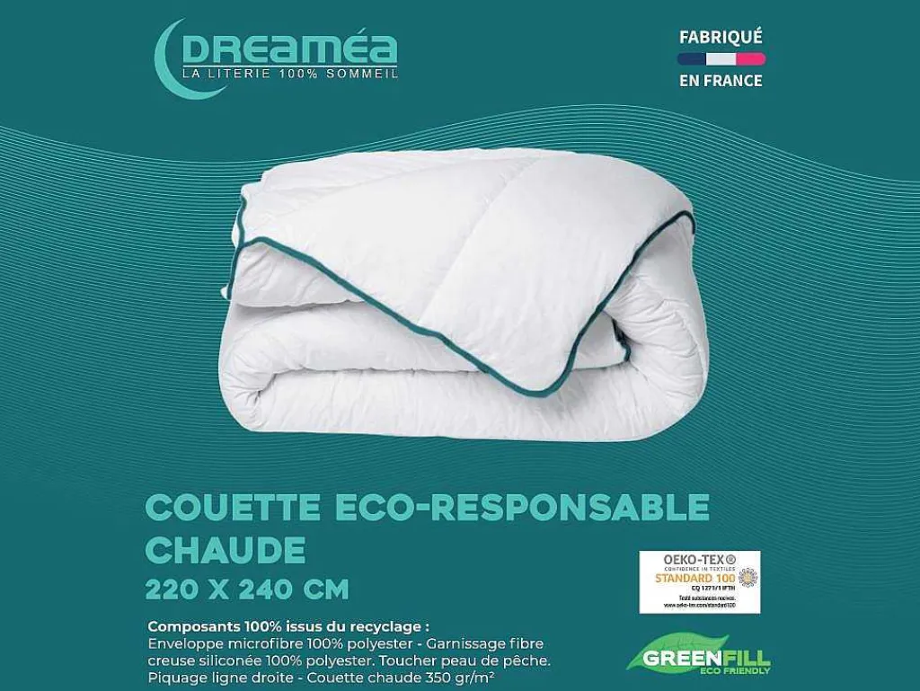 Gerecycled Warm Dekbed Van In Microvezel - 220 X 240 Cm - 350 Gr/M - Rosa-DREAMEA Clearance