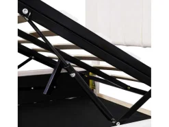 Gestoffeerd Opbergbed - 140X200Cm - Stof Fluweel - Beige-ModernLuxe Sale