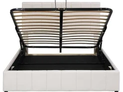 Gestoffeerd Opbergbed - 140X200Cm - Stof Fluweel - Beige-ModernLuxe Sale
